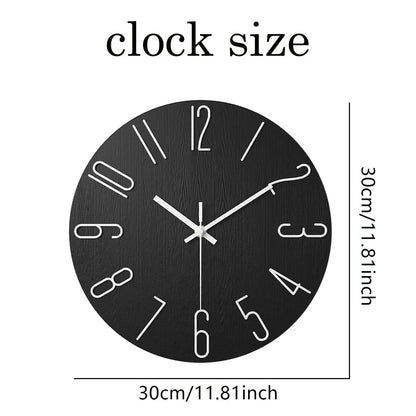 Scandinavian Style Wooden Wall Clock