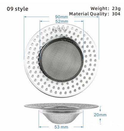 BowLift | Stainless Steel Sink Drain Catch All Strainer