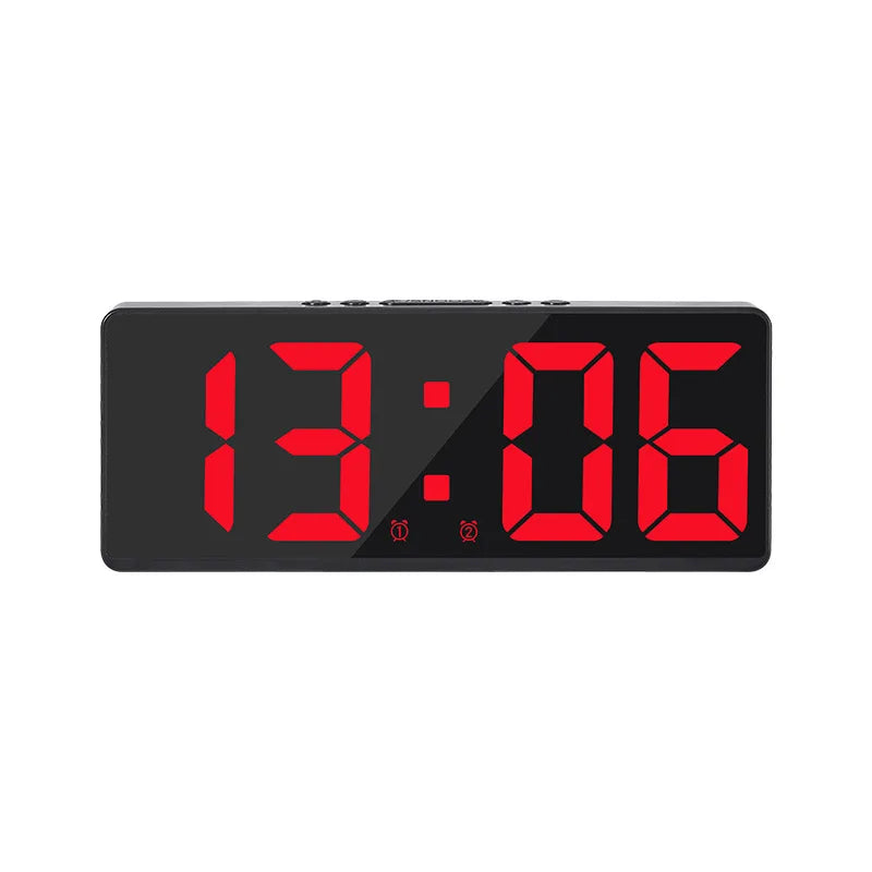 Sandsberg LED Alarm Clock with Voice Control | Silent Night Mode | Modern Design