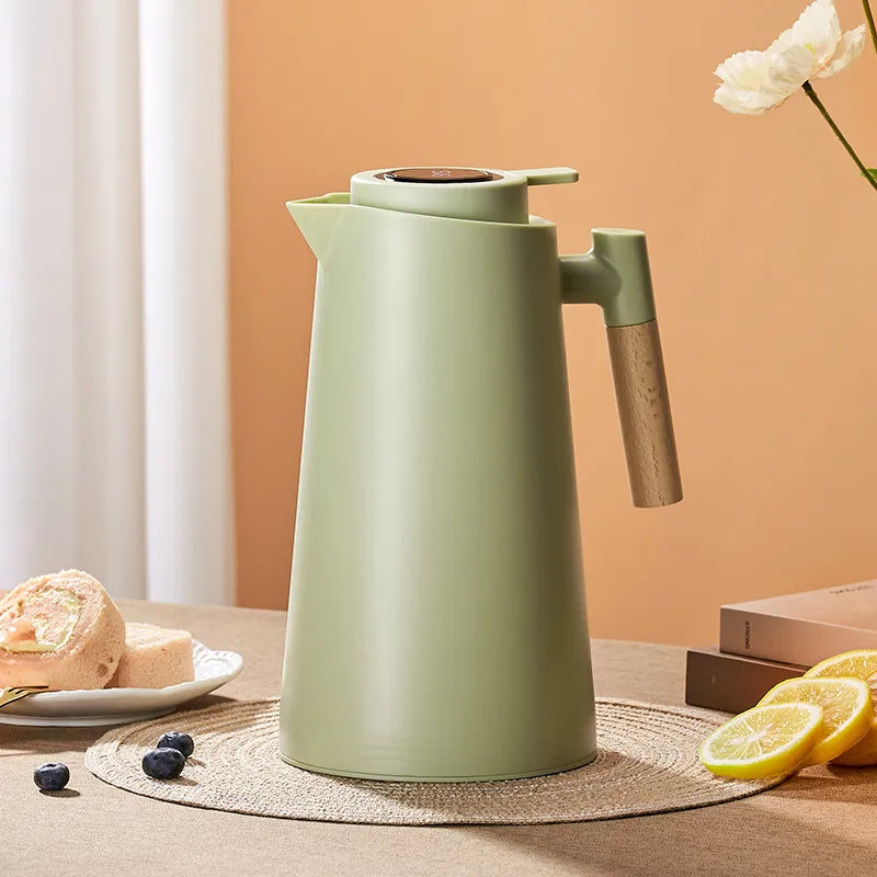 Skanto Skanto | Large Capacity Thermos Carafe with Temperature Setting - Household Thermos Bottle for Leak-Proof Insulation, One-Button Temperature Setting, and More