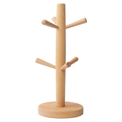 Sturdy Wooden Cup Holder: Cup Tree in Various Shapes + Colors