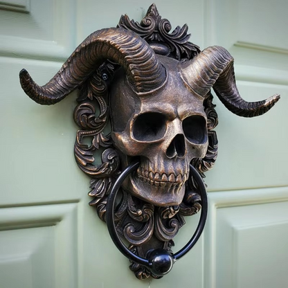 BowLift | Resin Gothic Goat Skull Door Knocker