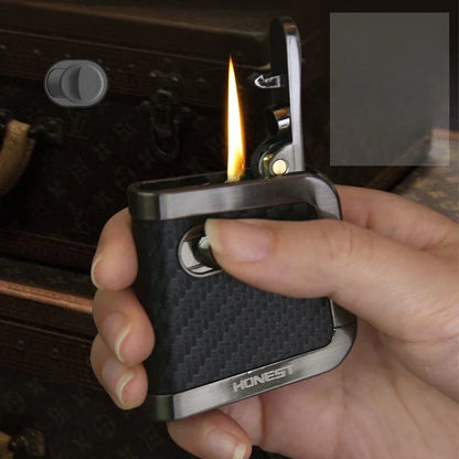 Brehn | Retro Thin One-Click Pop-Up Windproof Kerosene Lighter