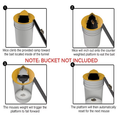 Skanto | Automatic Reset Mouse Trap for Home and Garden Pest Control