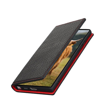 genuine leather wallet case for Samsung Galaxy S23 Ultra Bowlift