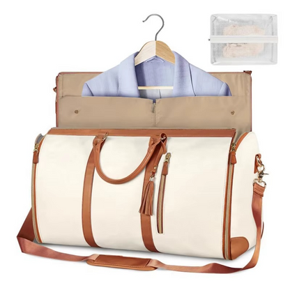 BowLift | Large-Capacity Foldable Women's Garment Travel Bag with Hanging Suit Compartment