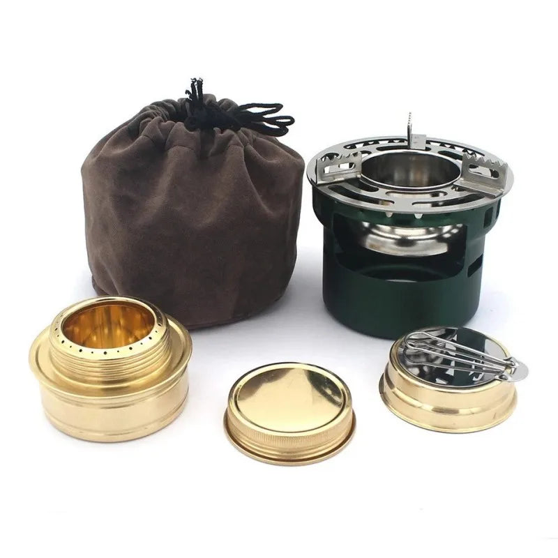 Skanto | Flamvino Alcohol Stove Outdoor Portable | Mini Camping Stove for Hiking & Trekking | Compact Spirit Stove for Outdoor Cooking & Survival