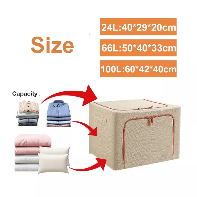Foldable Storage Space-Saving Large Organizer Box | Brehn