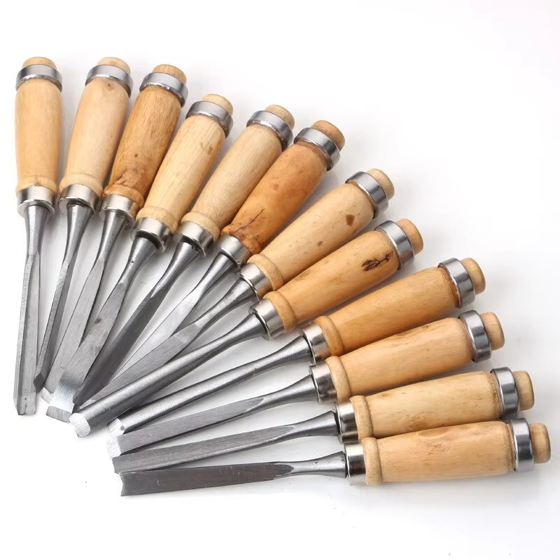 Skanto | 12-Piece Wood Carving Knife and Chisel Set for Detailed Woodworking