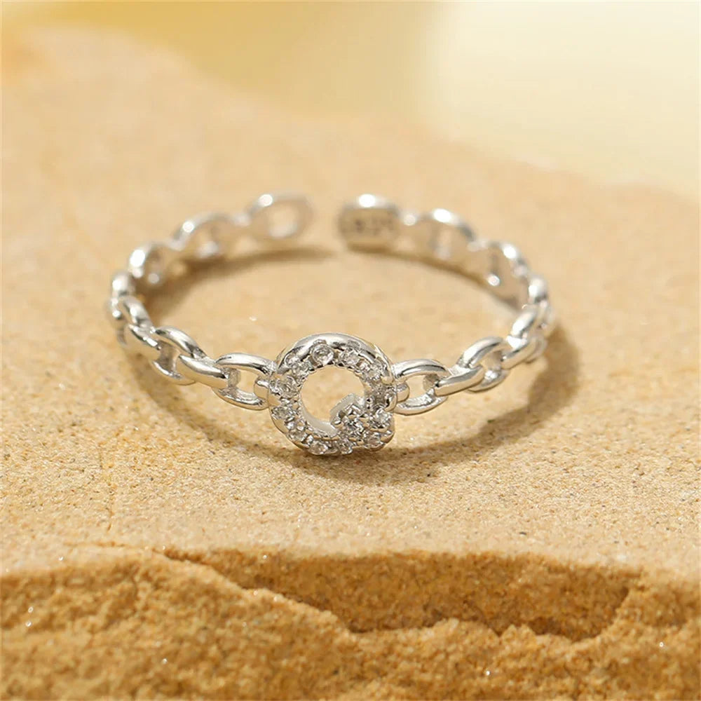 BowLift | Dainty Diamond Letter Initial Ring