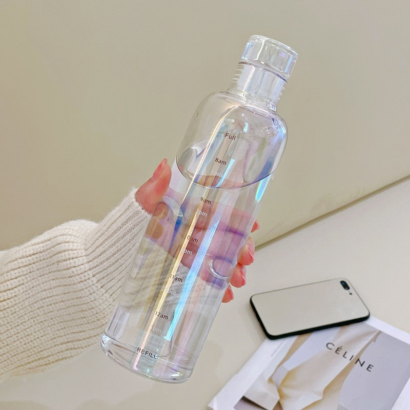 Heat-Resistant Glass Water Bottle – Time Scale Design