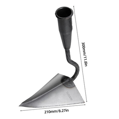BowLift | RootRaptor Triangle Hoe | Forged Manganese Steel | Sharp & Ergonomic | For Weeding & Seed Furrows