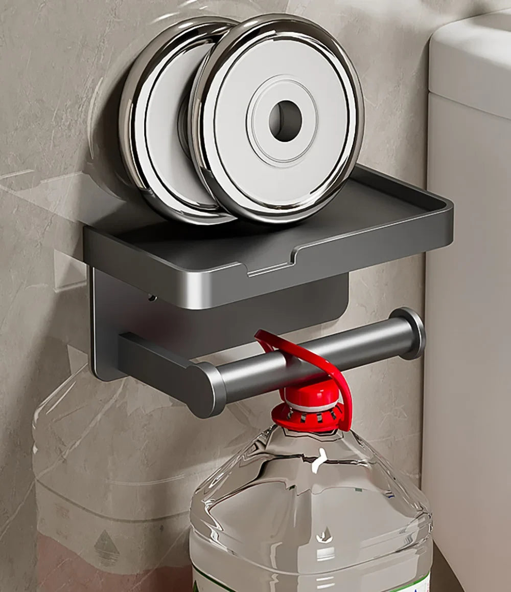 LuxeHold – Stylish Multifunctional Toilet Paper Holder Bowlift