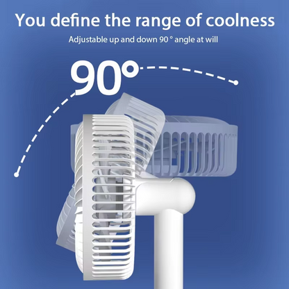 BowLift | USB Desktop Oscillating Fan with Adjustable Head and Powerful Airflow