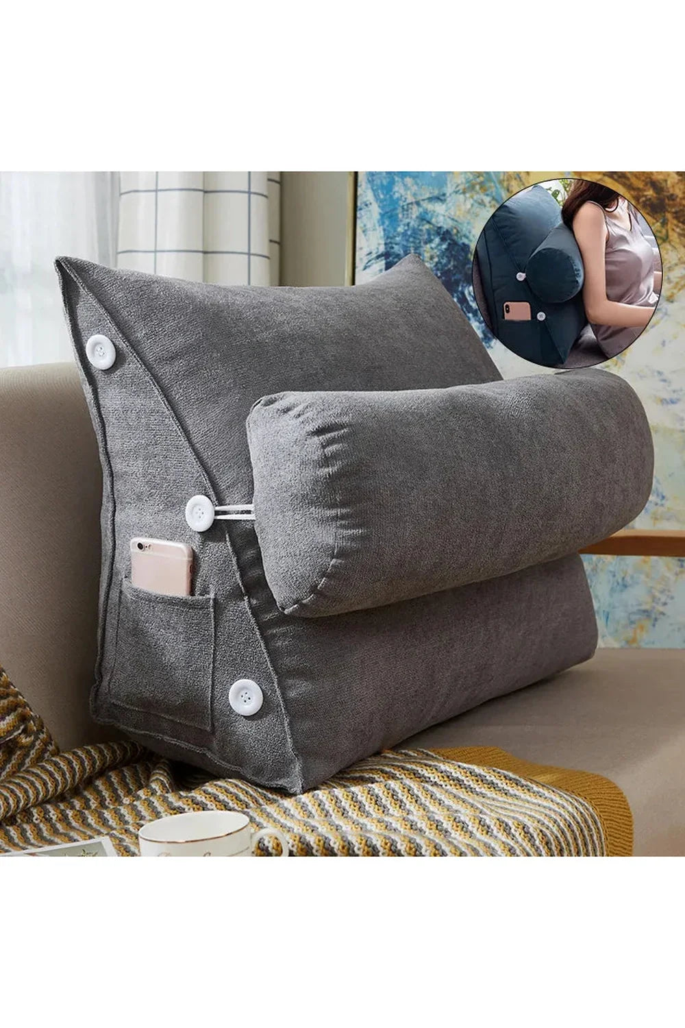 Reclining backrest cushion | Bowlift