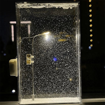 BowLift | WinterGlow – LED street lamp with magical snow effect decoration