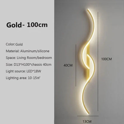 BowLift | LumiStripes | Modern LED Wall Lamp | Minimalist Wall Lamp in Stripe Design | Indoor Lighting for Bedroom & Living Room