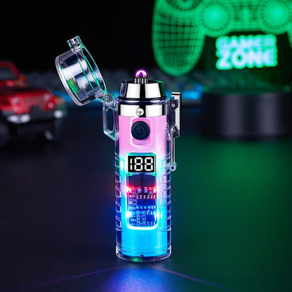 Windproof Double Arc Transparent Flashlight Lighter | Kalsten