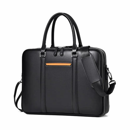 Skanto | Manhattan Leather Business Laptop Document Crossbody Handbag