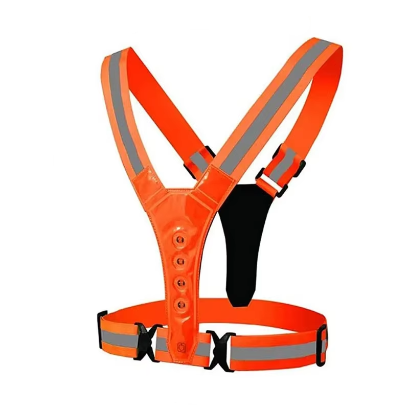 BowLift | LED Reflective Safety Vest with Adjustable Straps and USB Rechargeable Lights