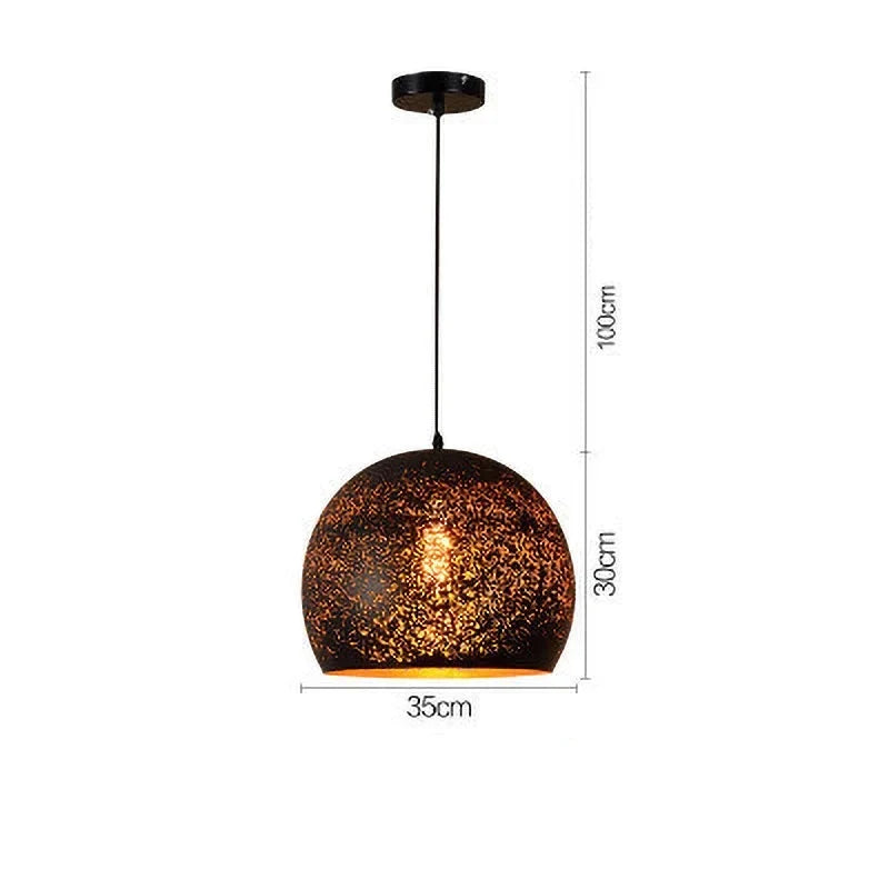 Skanto | Vintage Iron Pendant Lamp in Scandinavian Retro Loft Style