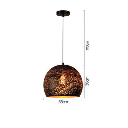 Skanto | Vintage Iron Pendant Lamp in Scandinavian Retro Loft Style