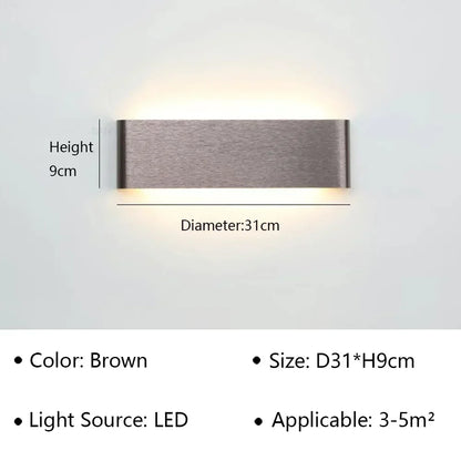 BowLift | LumiEra Modern LED Wall Lamp | Stylish Design | Warm White Light for Bedroom, Hallway & Bathroom