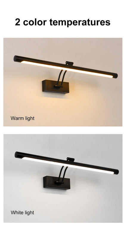 Skanto Skanto | 100cm-80 cm LED Wall Lamp - Modern Black/Silver Bathroom Wall Lighting, Indoor Picture Light