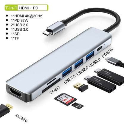 BowLift | Thunderbolt 3 USB-C Hub with HDMI, PD, SD/TF for MacBook Air M1 and iPad Pro