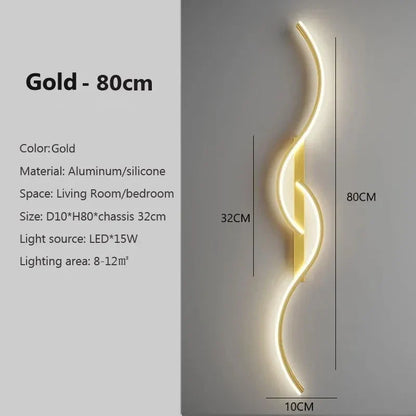 BowLift | LumiStripes | Modern LED Wall Lamp | Minimalist Wall Lamp in Stripe Design | Indoor Lighting for Bedroom & Living Room