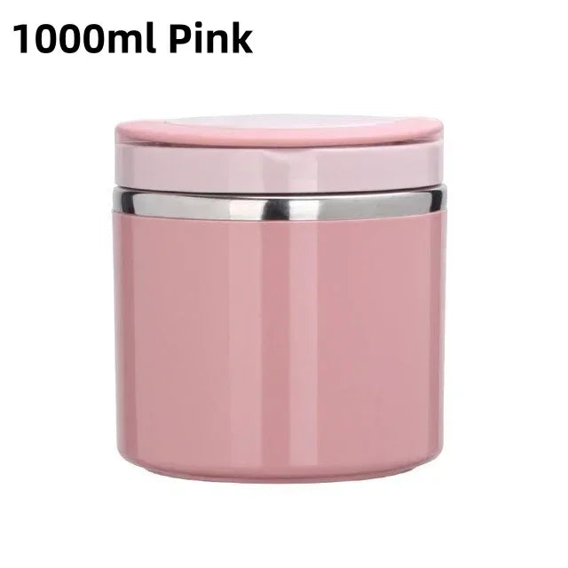 Skanto | Thermos Lunch Box | Stainless Steel Insulated Container | 630 ml / 1000 ml | With Handle & Leak-Proof