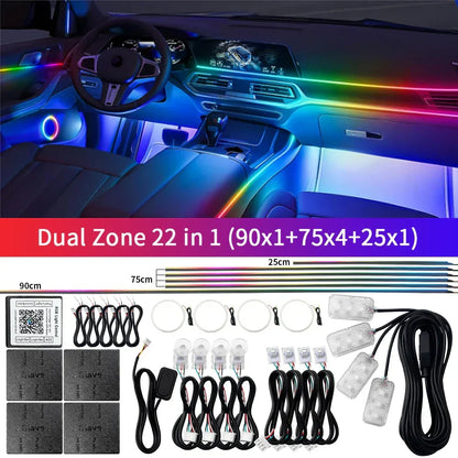Skanto | Bluetooth RGB Symphony Car Ambient Light Kit