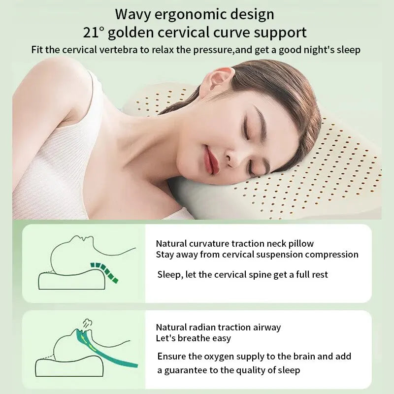 Skanto | Hypoallergenic Natural Latex Breathable Ergonomic Pillow
