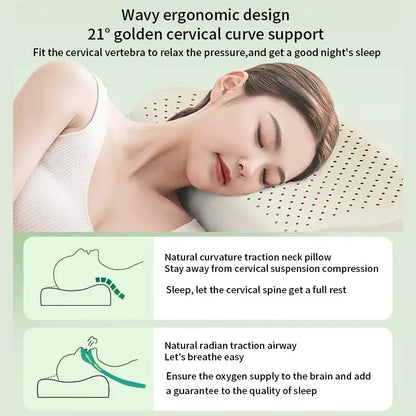 Skanto | Hypoallergenic Natural Latex Breathable Ergonomic Pillow