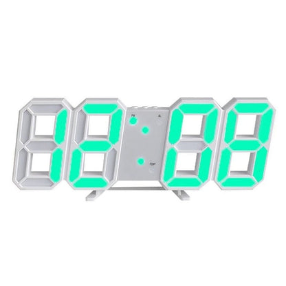 3D LED Wall Clock Skanto| Modern Digital Clock | Dimmable LED Light | Elegant Wall Decor