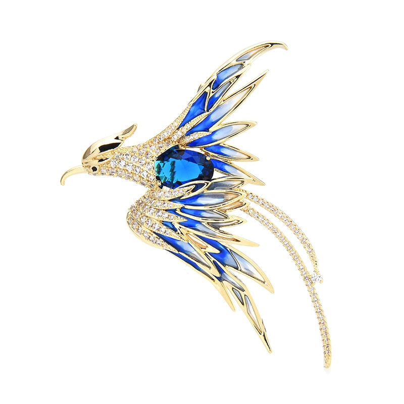 Skanto | Colorful Flying Bird Brooches