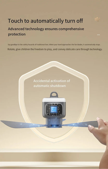 12000mAh Portable Ceiling & Camping Fan – Outdoor Tent Air Circulator and Cooling Fan | Brehn
