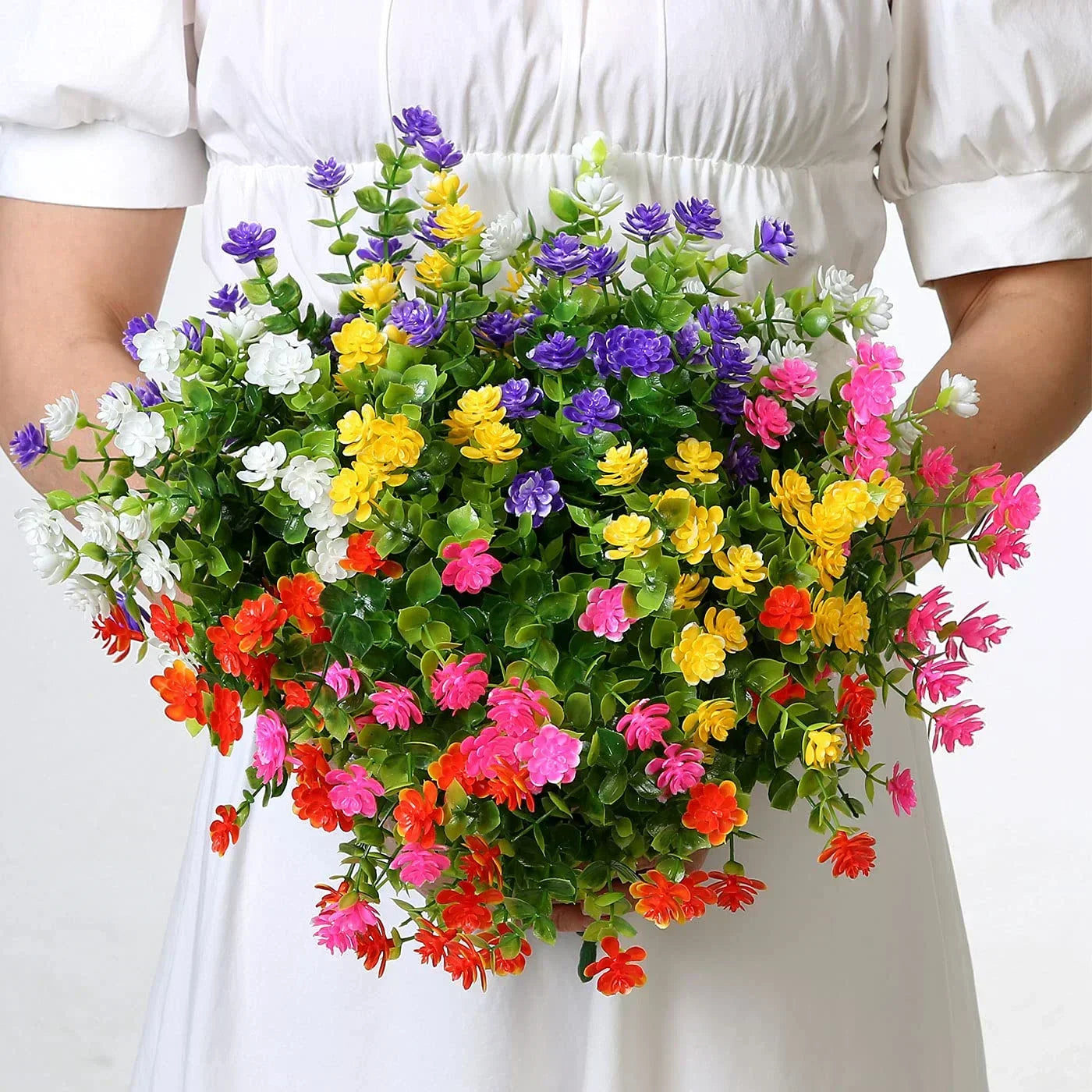 BowLift | VireoBloom Hanging Flowers | UV Resistant & Weatherproof | Maintenance Free | For Balcony & Garden