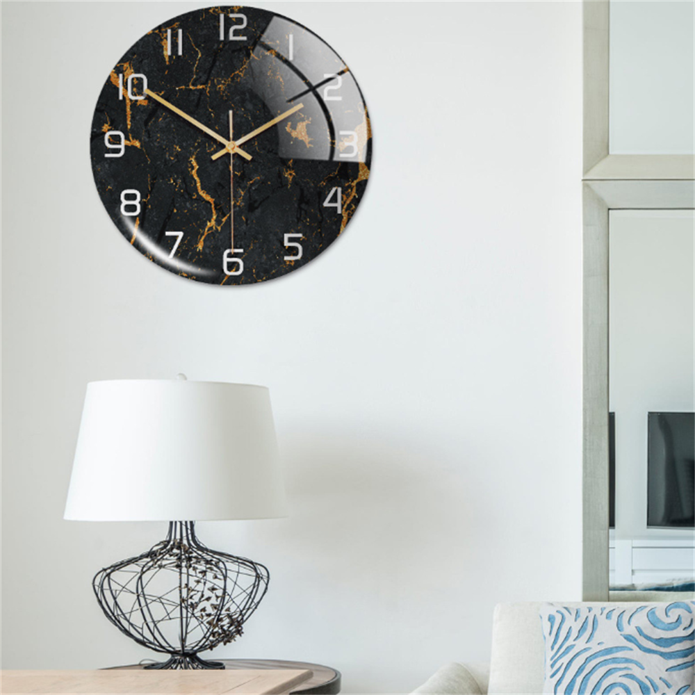 BowLift | Stylish Marble Wall Clock with Silent Mechanism