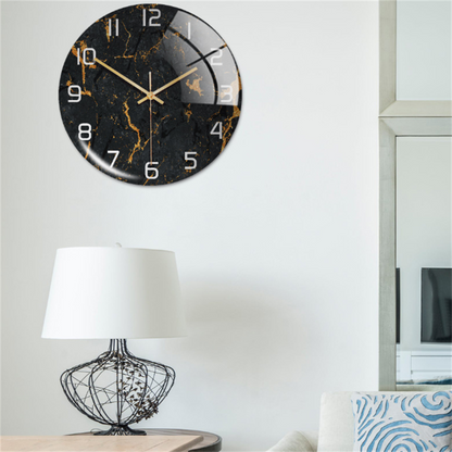 BowLift | Stylish Marble Wall Clock with Silent Mechanism