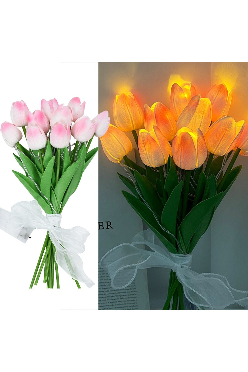 Tulip flower light bouquet | Bowlift