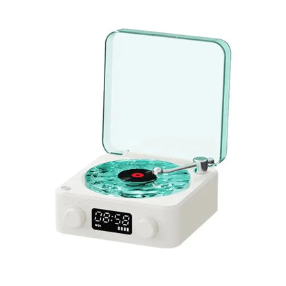 Bluetooth Vinyl Record Player – Retro Stereo Speaker with White Noise & AUX