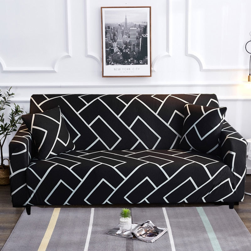 Modern non-slip colorful elastic sofa cover | Brehn