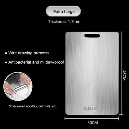 Skanto | 316 Stainless Steel Cutting Board – Thick, Double-Sided Chopping Board for Kitchen, Household Use, and Dough Kneading