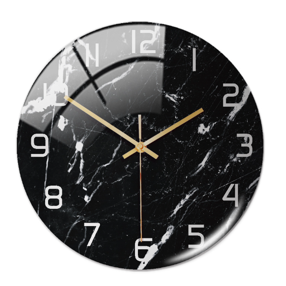 BowLift | Stylish Marble Wall Clock with Silent Mechanism