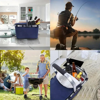 Insulated folding basket for picnic | Bowlift