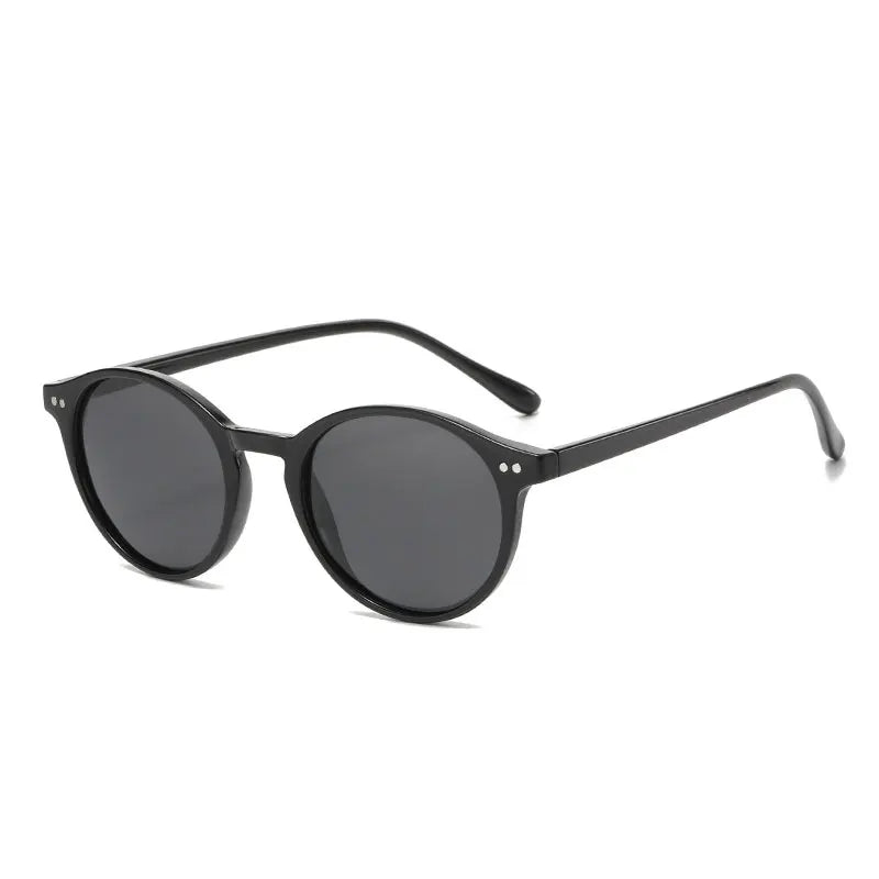 Skanto | Retro Round Polarized Sunglasses Classic Leopard Frame UV400 Fashion Wear Driving Glasses for Men & Women
