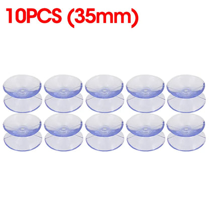 Skanto | 5/20PCS Double-Sided Plastic Suction Cups - Non-Slip Clear Vacuum Suction Cups for Glass, Car Windows, Tabletops, DIY Soap Holder