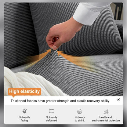 BowLift | Sofalino Stretch | Elastic Sofa Cover | Jacquard Design | For 1–4 Seater & L-Shape