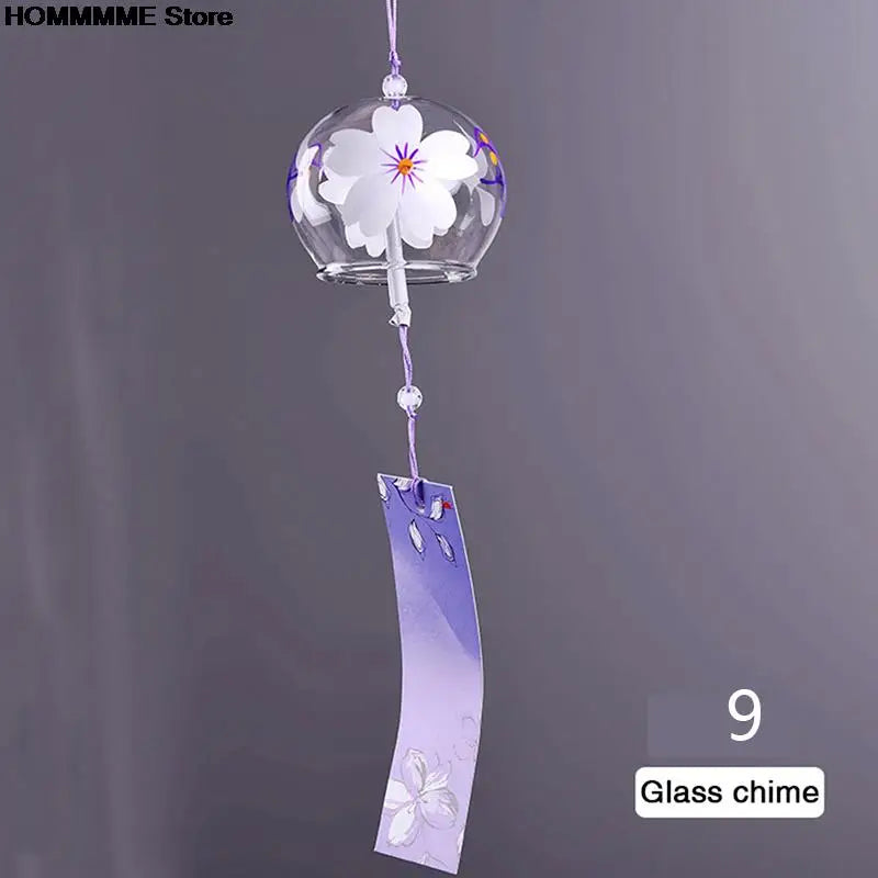 BowLift | Yumeko Glass Wind Chime | Japanese Style | Handcrafted | Clear Sound | Decorative Pendant
